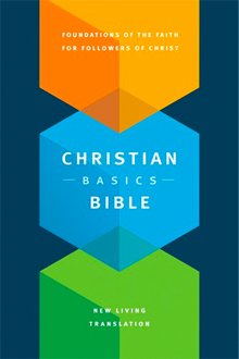 Cover image of the Christian Basics Bible, hardcover, indexed