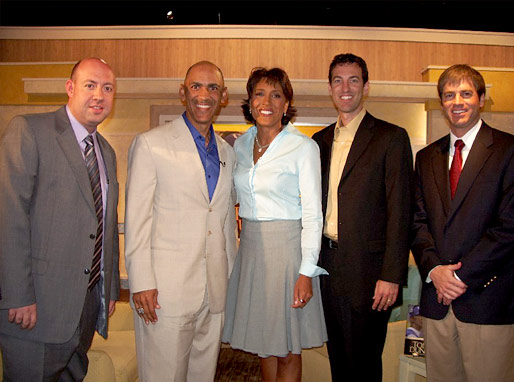 Todd Starowitz, Tony Dungy, Robin Roberts, Nathan Whitaker, DJ Snell. Photo by Jessica A. Quinn.