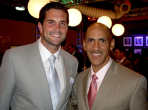 Tony greets Matt Leinart