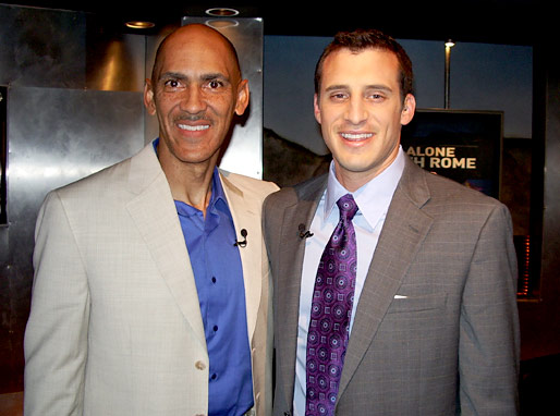 Tony with Doug Gottlieb for the show Rome is Burning on ESPN, aired on Tuesday, July 10
