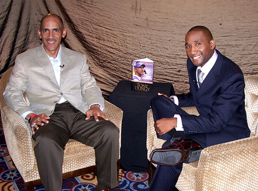 Tony pictured here with Shaun Brown, CBN Sports reporter
