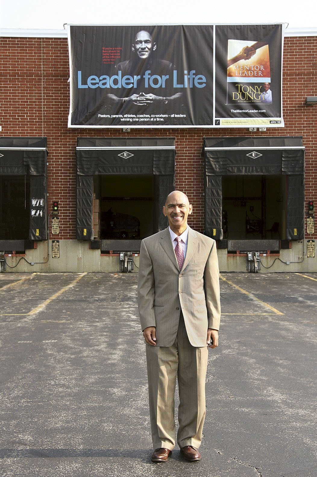 Tony outside warehouse
