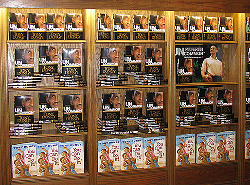 Tony at book signing at Indiana University Book Store in Bloomington, IN.