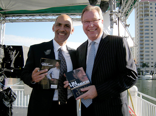 Tony & ESPN's Ron Jaworski - © All rights reserved. Photo by Jessica Atteberry Quinn