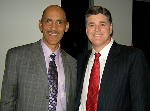 Tony with Sean Hannity in the FOX News green room before appearing on “On the Record” with Greta Van Susteren - © All rights reserved. Photo by Jessica Atteberry Quinn