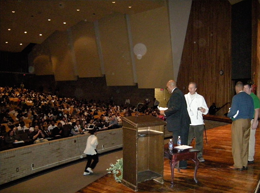 Tony was named an honorary player at Northwest High School in Indianapolis at a school assembly - © All rights reserved. Photo by Jessica Atteberry Quinn