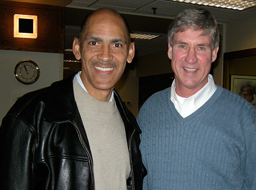 Tony with Indiana University football coach Bill Lynch - © All rights reserved. Photo by Jessica Atteberry Quinn