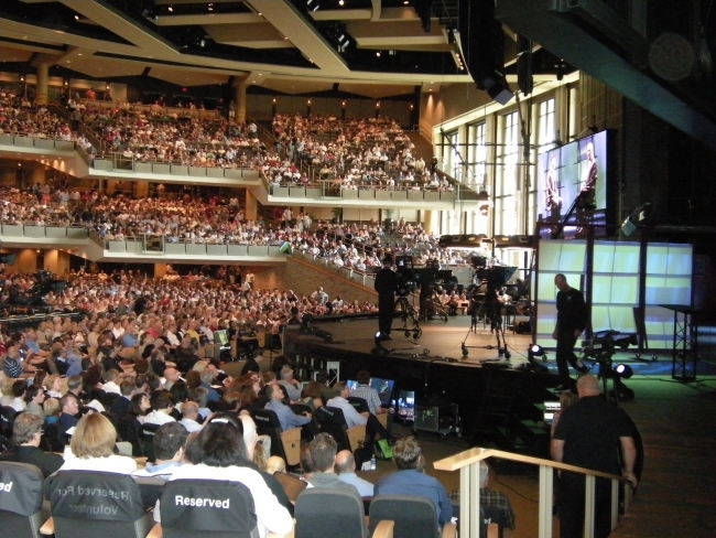 Tony on stage at Willow Creek Global Summit