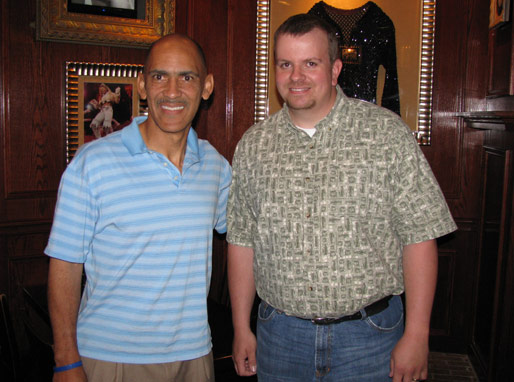Grand Prize Winner from K-Love Contest Scott Wedel with Tony Dungy!