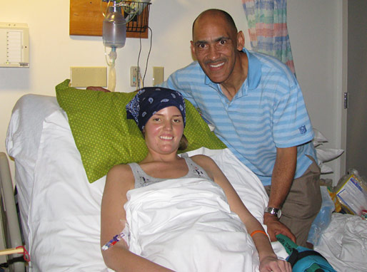 Tony with patients of the children’s ward