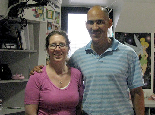 Tony with staff and patients from the children’s ward