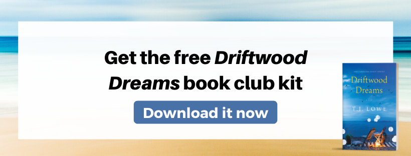 Get the free Driftwood Dreams book club kit from Crazy4Fiction
