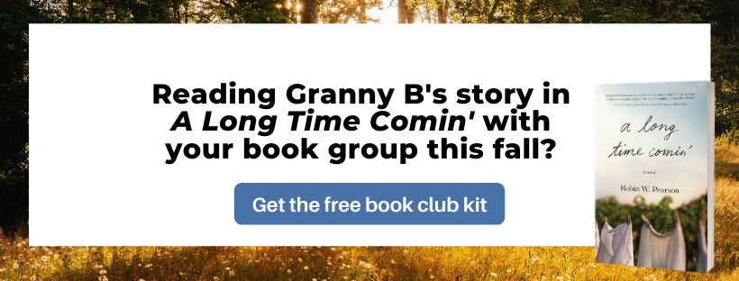 Get the free book club kit for A Long Time Comin' a Southern fiction novel by author Robin W. Pearson