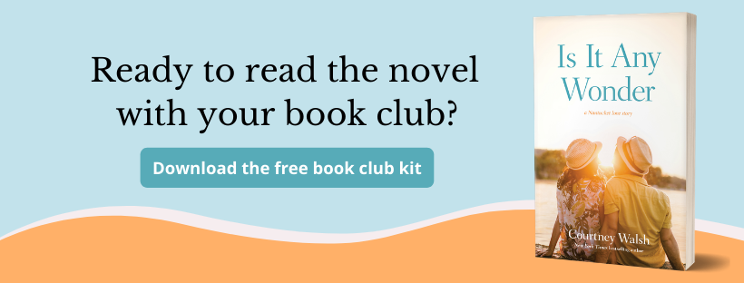 Download the free book club kit for Is It Any Wonder, a new contemporary romance novel by bestselling, award-winning author Courtney Walsh