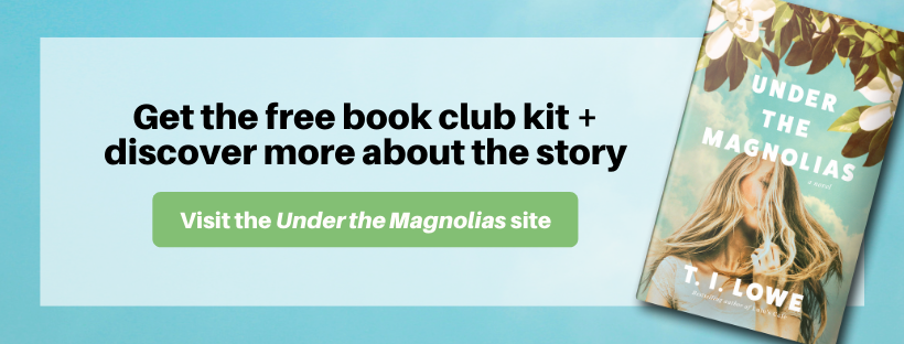 Get the free book club kit for the new Southern fiction novel Under the Magnolias by T. I. Lowe, bestselling author of the contemporary romance Lulu's Cafe
