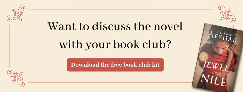 Download the free book club kit for the biblical fiction novel Jewel of the Nile by bestselling historical fiction novelist Tessa Afshar, author of Daughter of Rome
