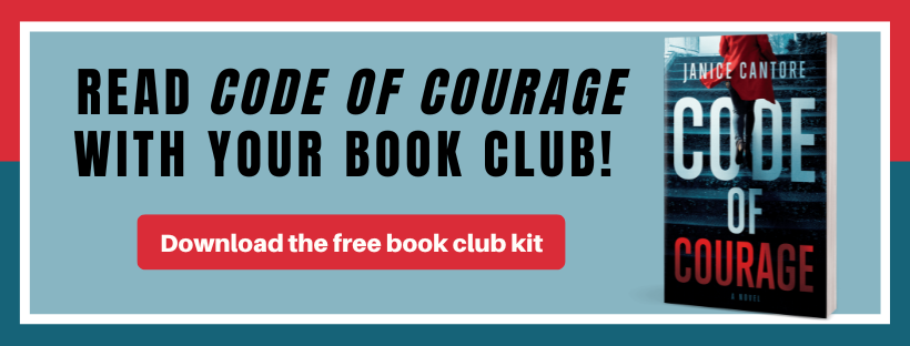 Download the free book club kit for the romantic suspense novel Code of Courage by Janice Cantore, Christian fiction author