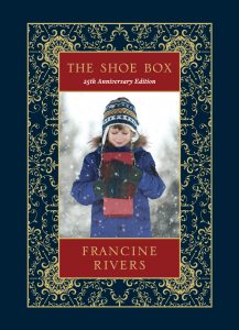 The Shoe Box (25th Anniversary Edition) by Francine Rivers | stocking stuffer idea, holiday hostess gift | 4 Small Books That Make Perfect Stocking Stuffers