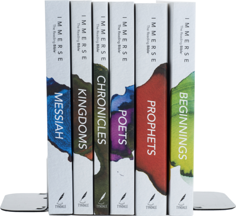 All six Immerse Bible volumes
