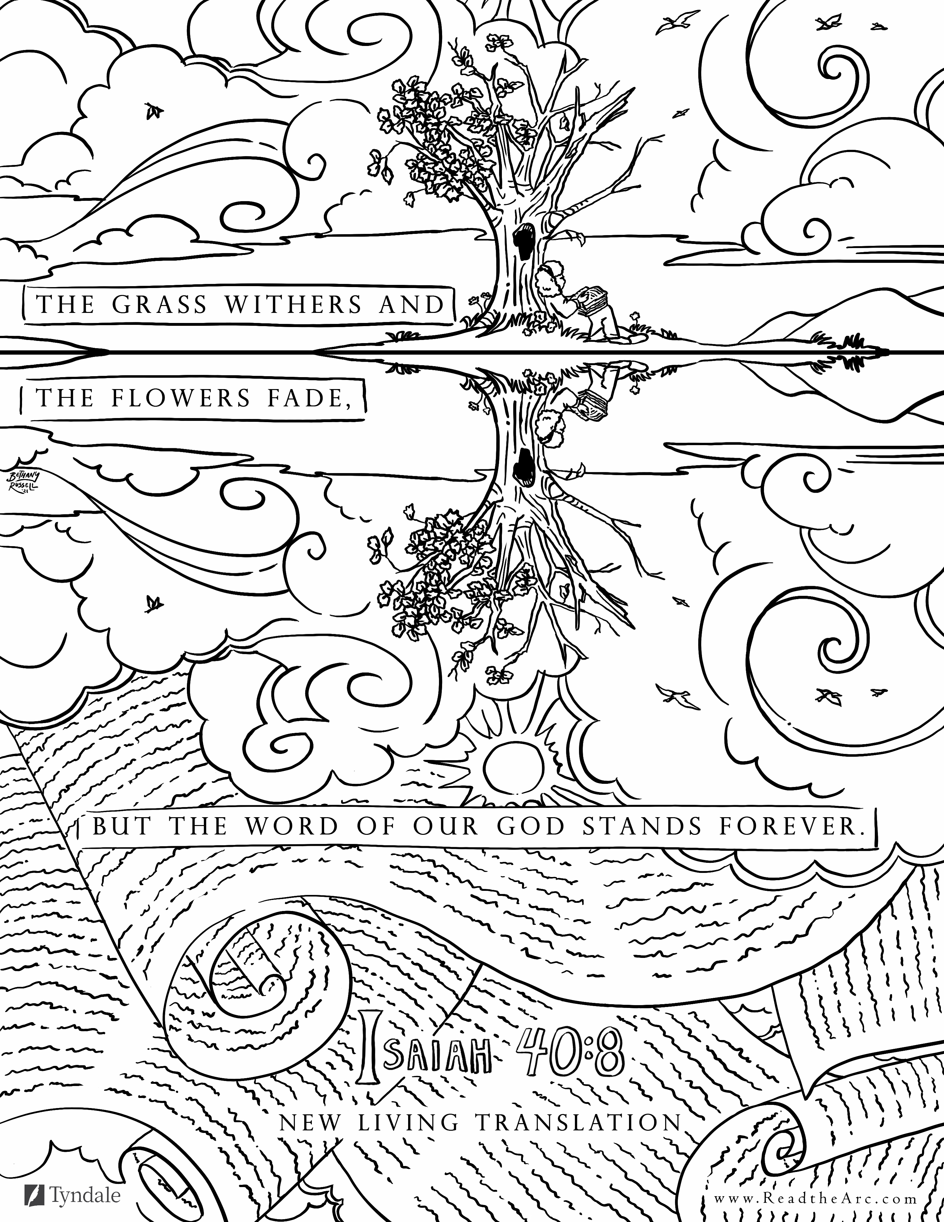 free bible verse art coloring page fall update the arc