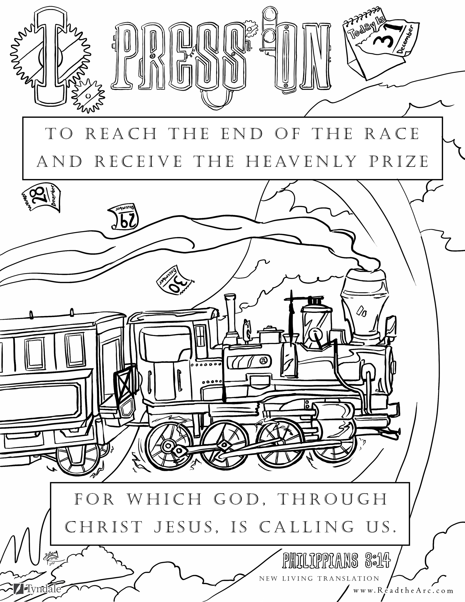 Free Coloring Devotional Pages for Teens - The Arc