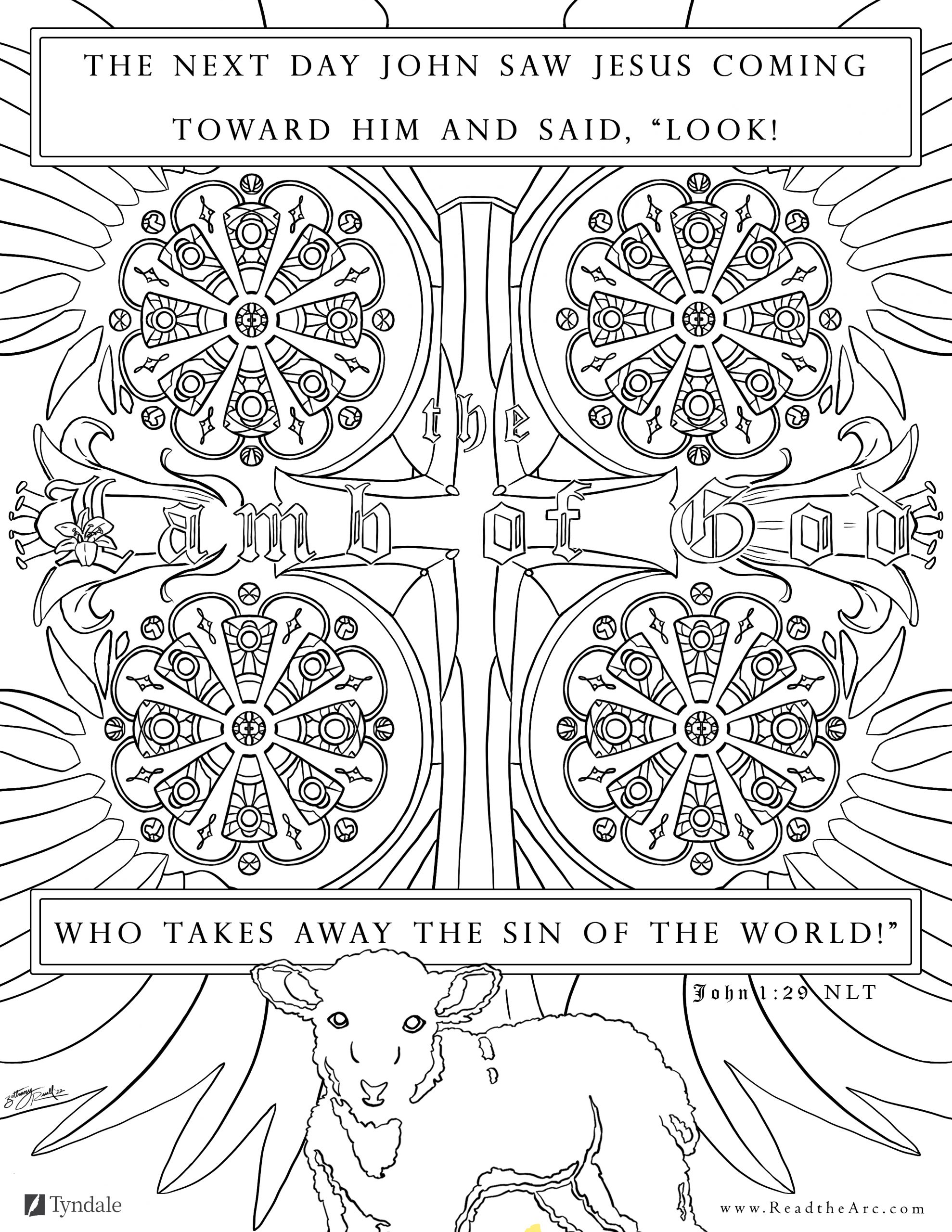 Free Printable Holiday Bible Verse Coloring Pages - The Arc