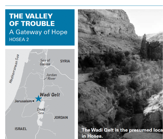 Inset view of a Swindoll Study Bible holy land tour