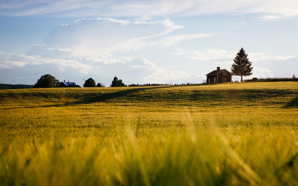 Beautiful farm setting demonstrating God's infinite love for us all.