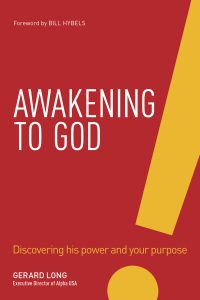 Front cover image of the book, Awakening To God, which helps readers discover "the Jesus way" to finding their purpose in life. From Unfolding Stories episode 1, our brand new Christian testimony podcast.