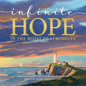 Front cover image for the book, Infinite Hope In the Midst of Struggles. One of our recommended resources for this week's Christian testimony podcast.